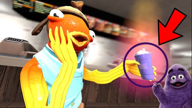 Steam Workshop::(NOT REQUIRED BUT THIS IS THE BOTTLED VERSION) Grimace  Shake Bottle (Don't Drink Either)