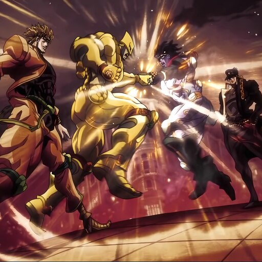 Steam Workshop::JOJO Jotaro VS Dio（超清修复）【世界名画】