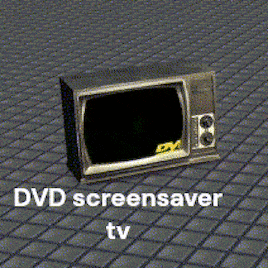 DVD screensaver hits corner! on Make a GIF