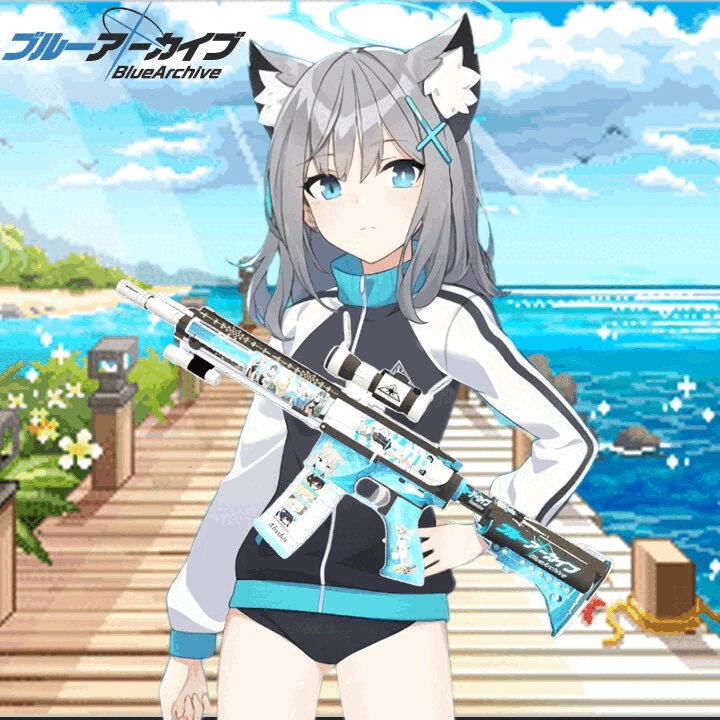 Steam Workshop::Blue Archive「砂狼シロコ」替换SG552 /Blue Steam Workshop::Blue Archive「砂狼シロコ」替换SG552 /Blue