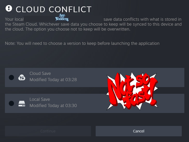 How do I handle Cloud Save conflicts in the Epic Games Launcher? - Epic  Games Store Support