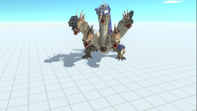 3D model Minecraft Ender Dragon Rigged VR / AR / low-poly