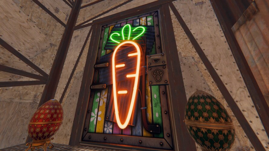 Neon Carrot Door - image 1
