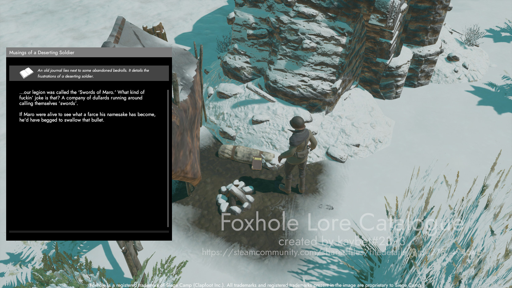 Steam Community :: Guide :: Foxhole Lore Catalogue