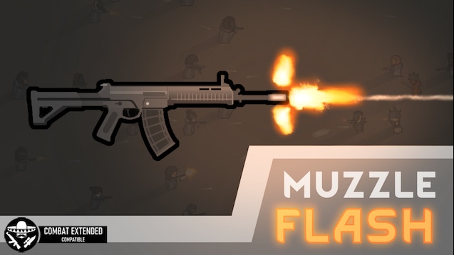 machine gun muzzle flash