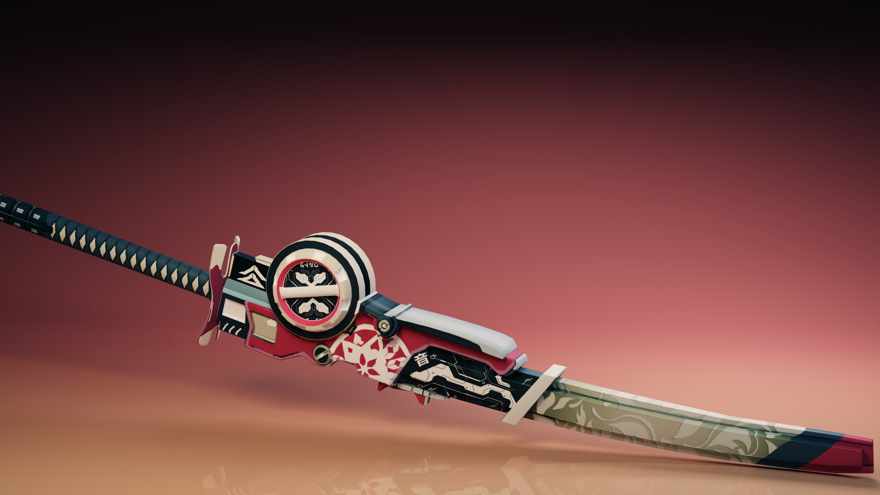 Steamワークショップ::战双帕弥什 武士刀—深红涂装（Katana）/ Gray