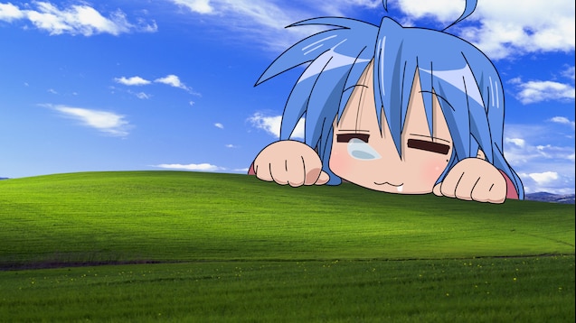 Steam Workshop::[4K] Konata sleeping on XP grass
