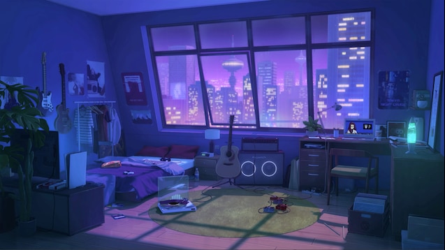 Phòng ngủ tím (purple bedroom): Bức ảnh này sẽ khiến bạn thấy đắm chìm và thư giãn chỉ nhìn vào nó. Phòng ngủ tím đầy những khung cảnh tuyệt đẹp và trang trí độc đáo, sẽ mang lại cho bạn một giấc ngủ ngon và mơ mộng nhất có thể.