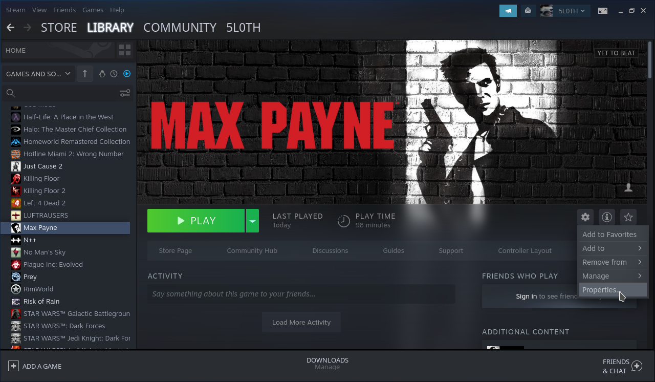 Max Payne Steam: Neo-Noir Unplugged