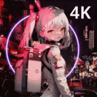 [Customizable] 4K Astronaut Anime Girl's Journey by Becco38