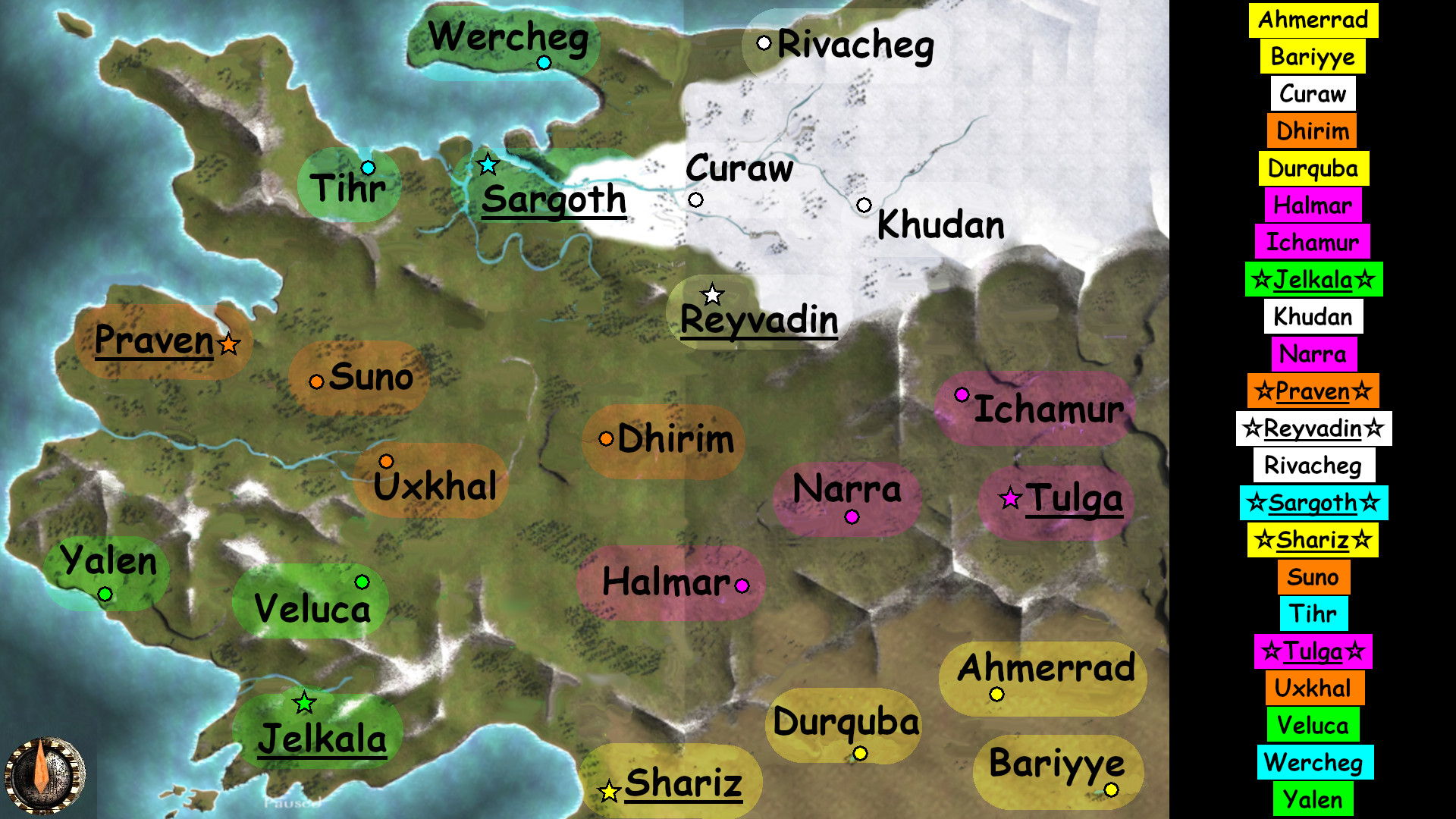 Map of towns only (Native) image 1