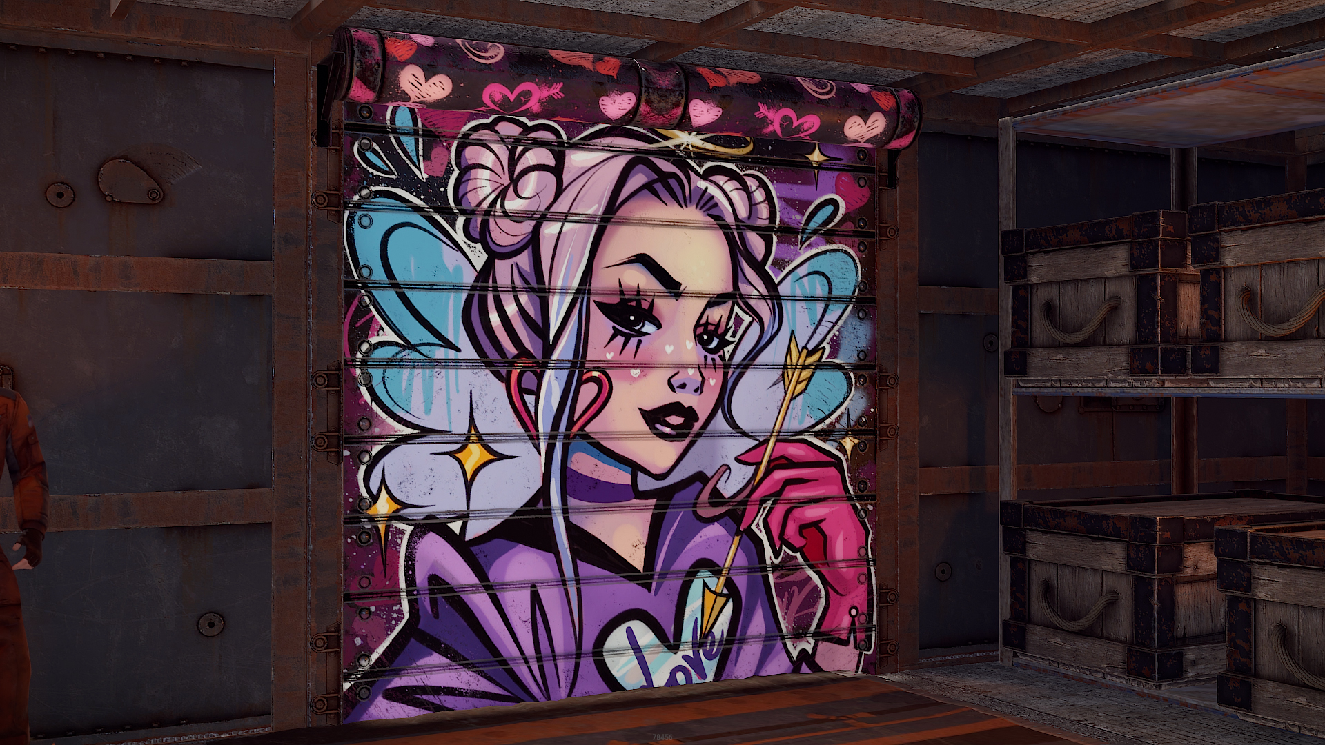 Lovers' Arrow Garage Door thumbnail 8