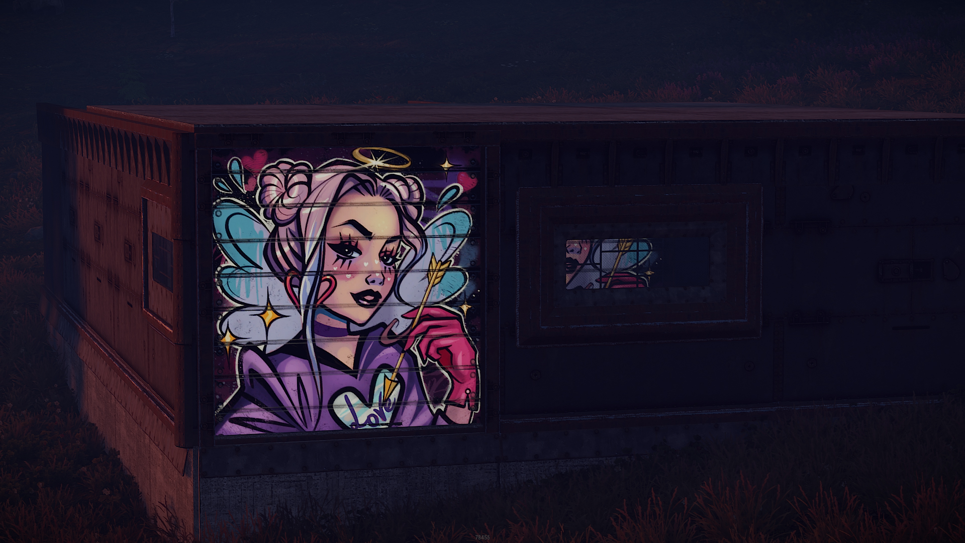 Lovers' Arrow Garage Door thumbnail 7