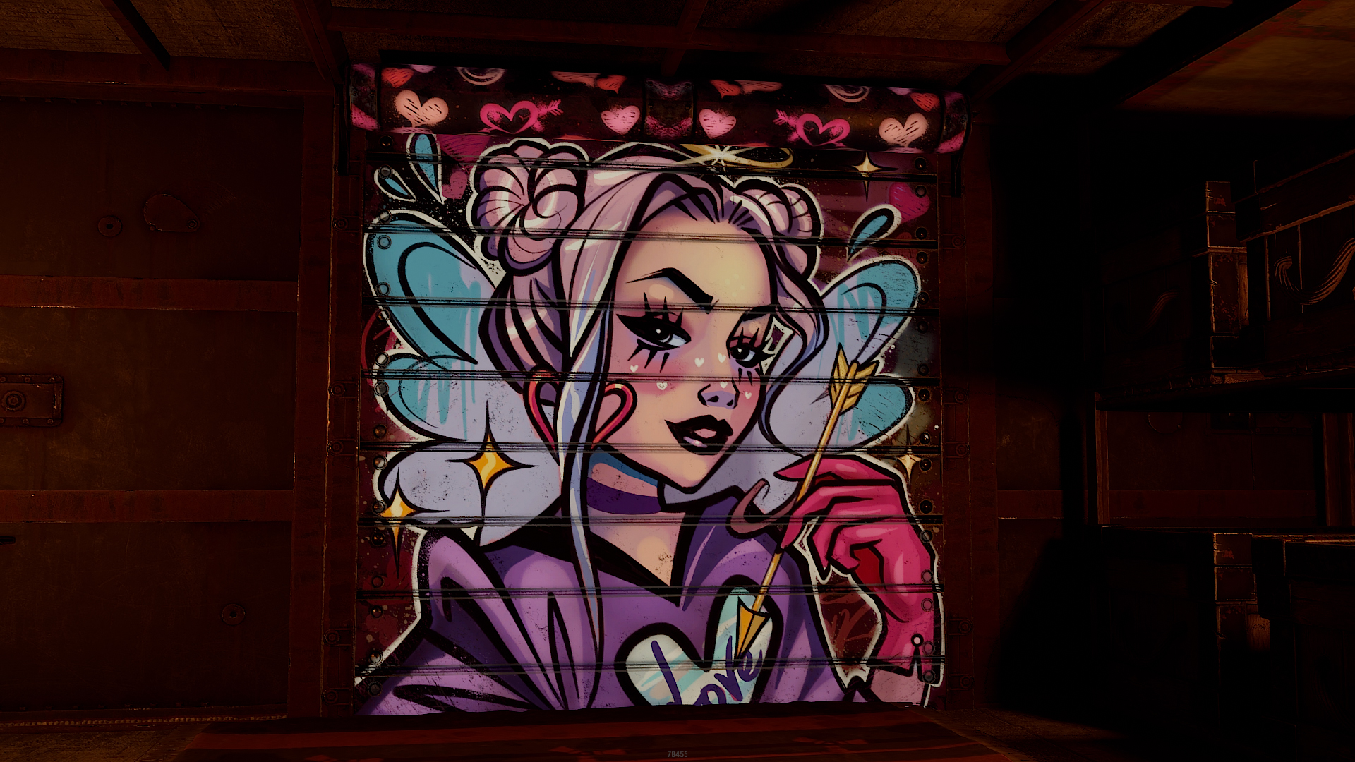 Lovers' Arrow Garage Door thumbnail 6