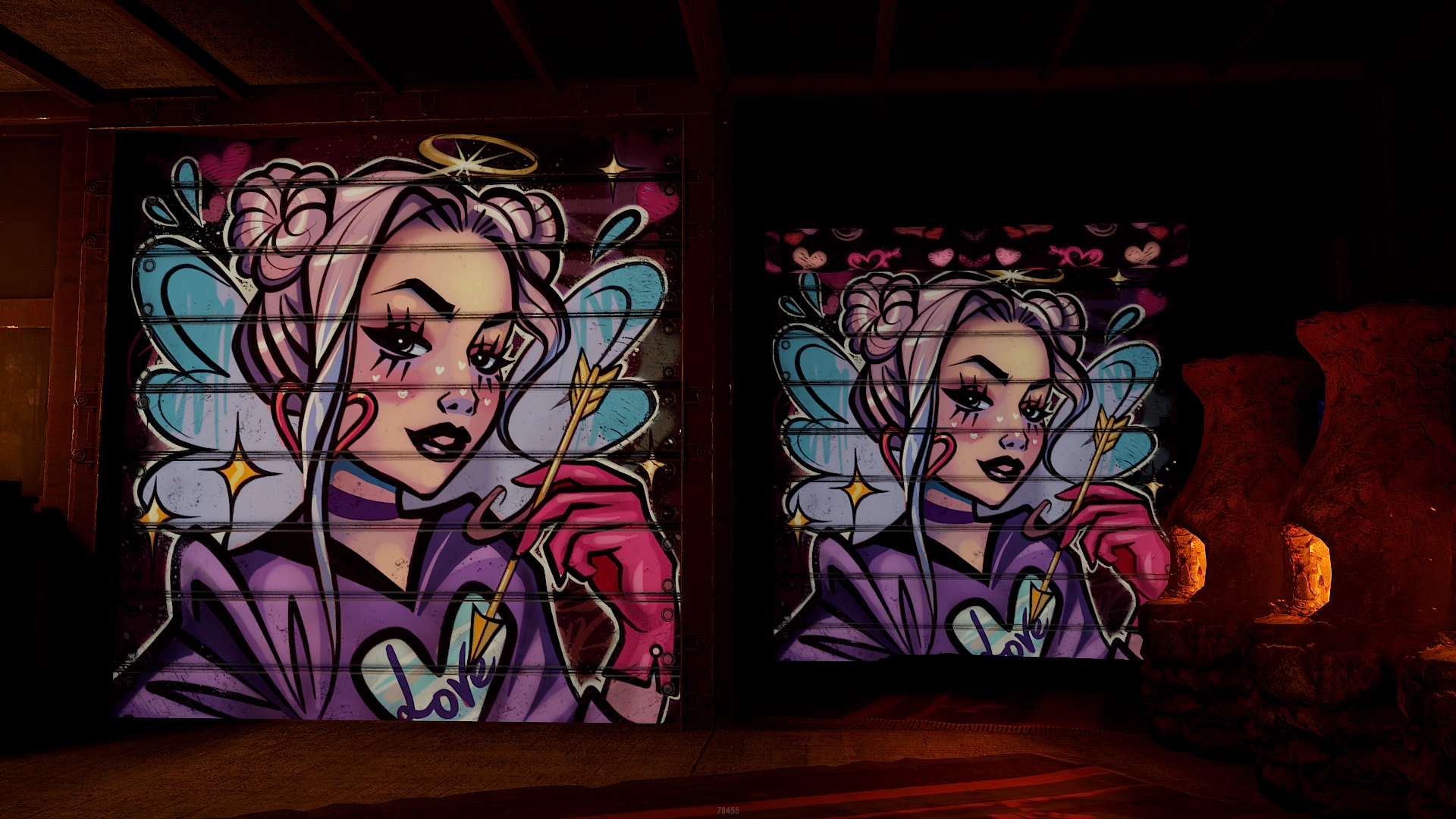 Lovers' Arrow Garage Door thumbnail 5