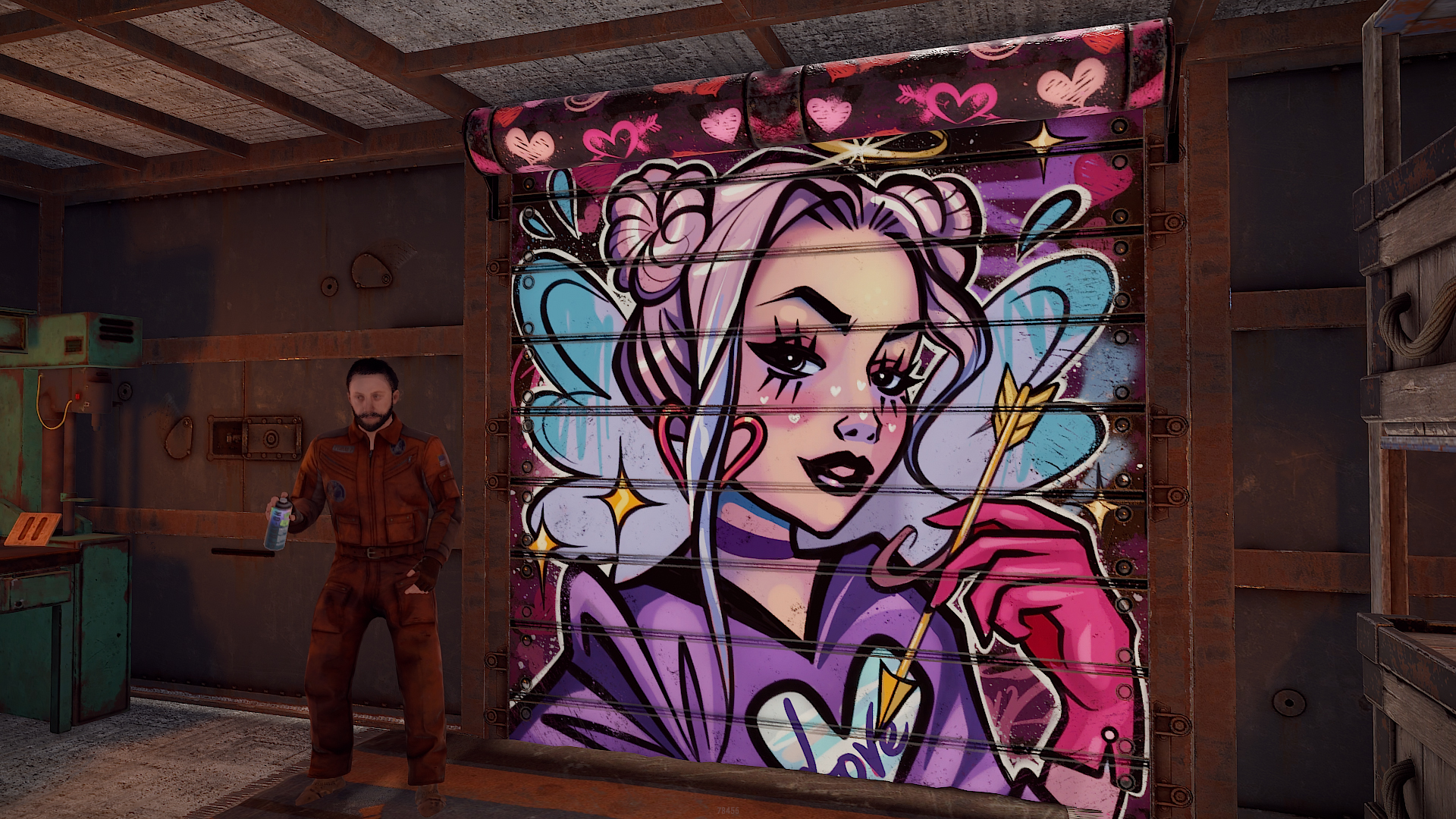 Lovers' Arrow Garage Door thumbnail 10