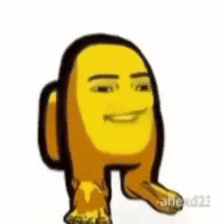 Feliz Navidad yellow among us meme on Make a GIF