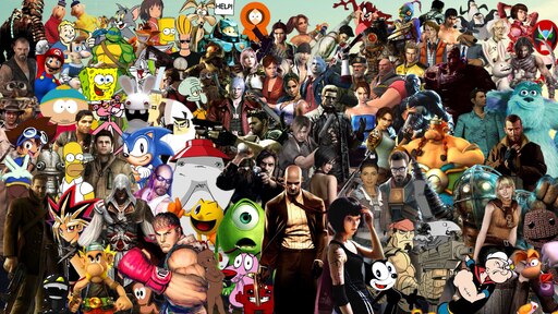 Face to many videogame