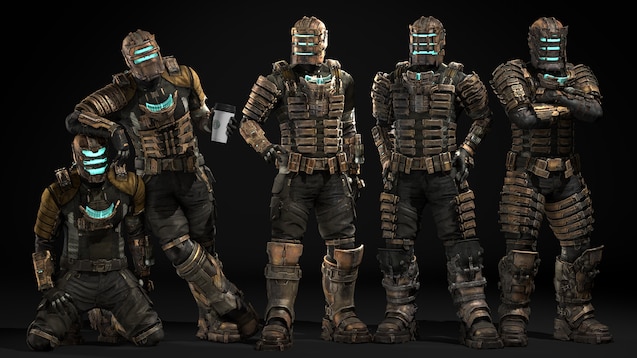 Dead Space Remake - All Suits Showcase 