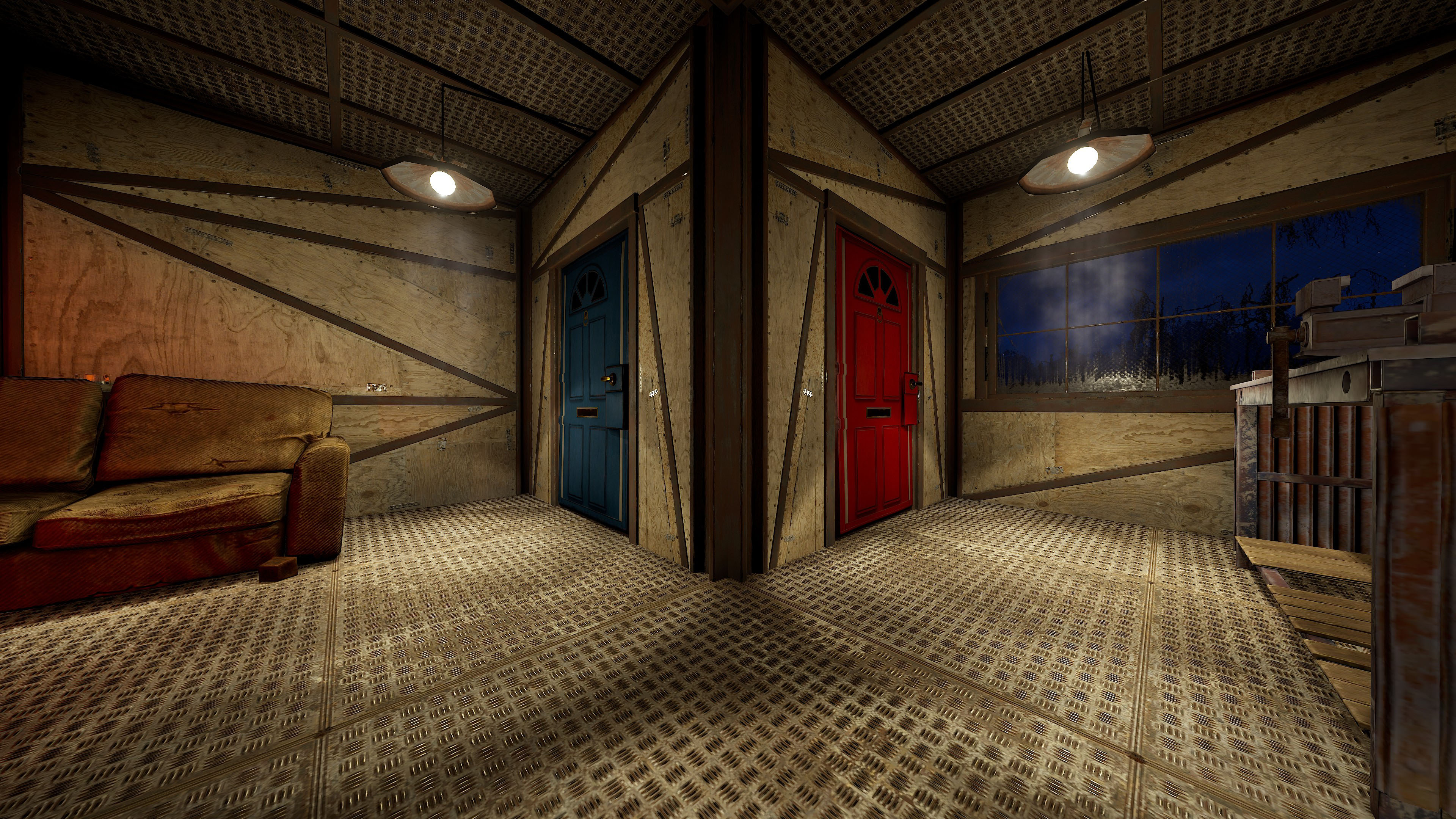 Blue Exterior Door thumbnail 3