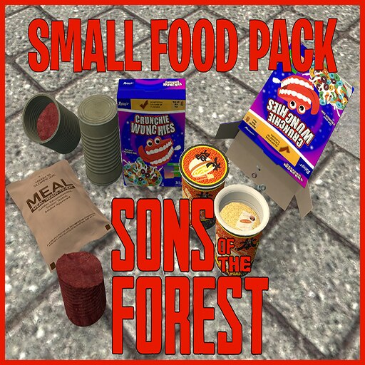 Steam Workshop Sons of the Forest Non Perishable Food Prop Pack