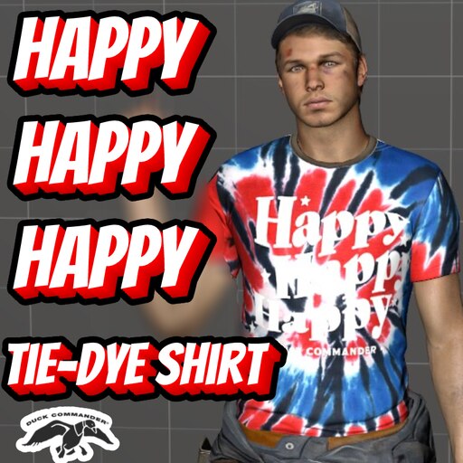 Steam 创意工坊::Ellis's Shirt: Happy Happy Happy Tie-Dye (Duck