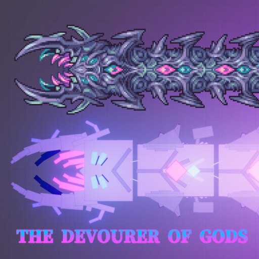 Terraria Calamity Mod] - Devourer of gods Phase 2 by i11end on DeviantArt