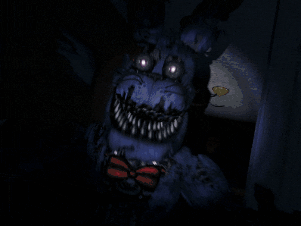 NIGHTMARE BONNIE JUMPSCARE!  Five Nights at Freddy's 4 - Part 1