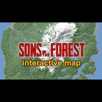 Sons of the Forest interactive map: weapons, equipment and caves