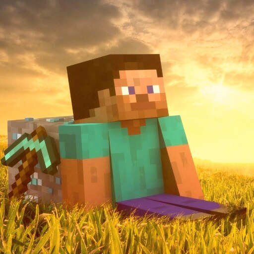 Who created the legendary Steve sitting wallpaper? : r/Minecraft