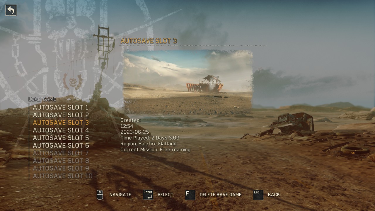 Mad Max Achievements Save Game for Looked everywhere, a Thousand Words & others image 13