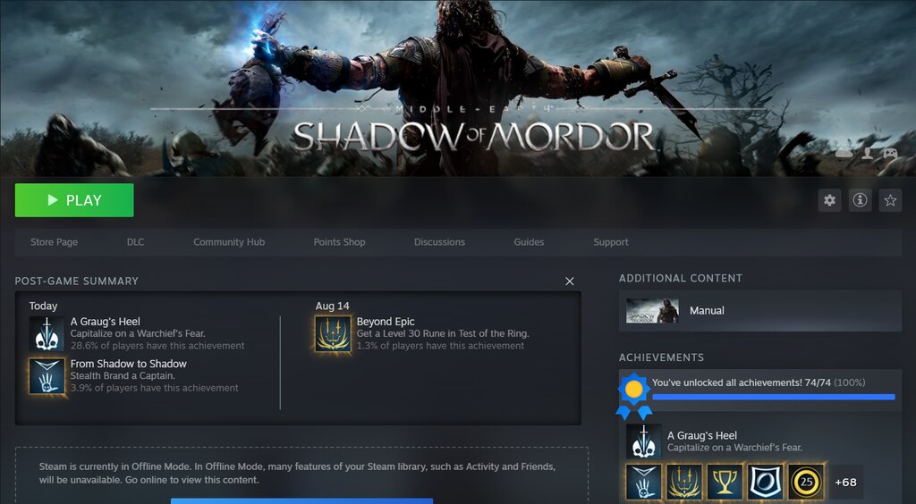 Middle-earth™: Shadow of Mordor™ on Steam
