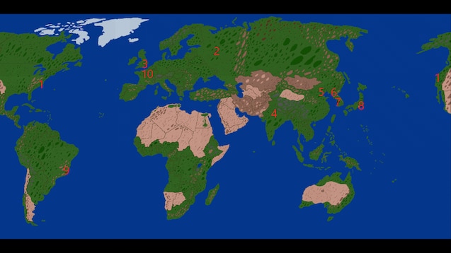 Minecraft's earth map