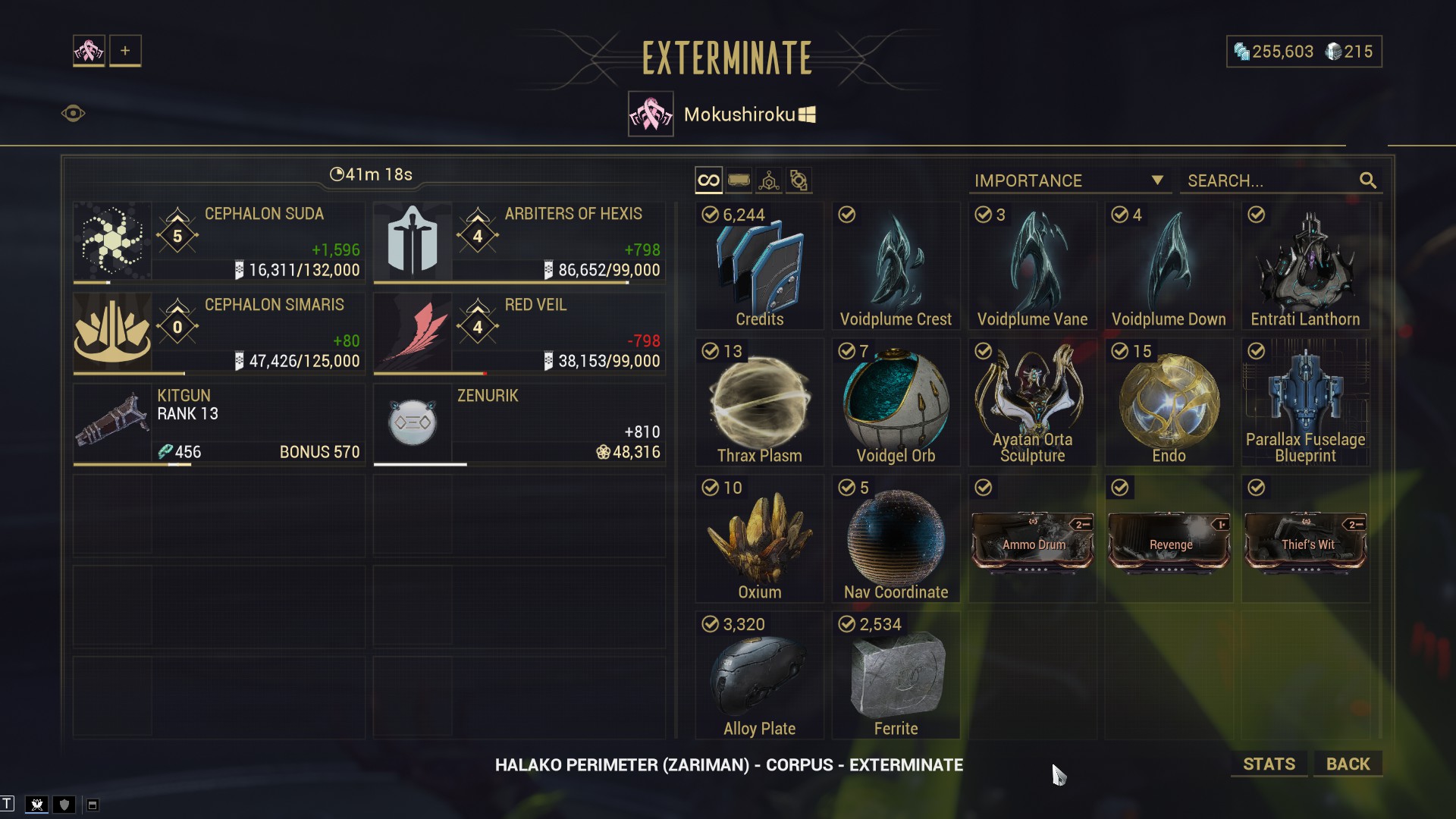 First Zariman Bounty Impossible - Mission Specific - Warframe Forums