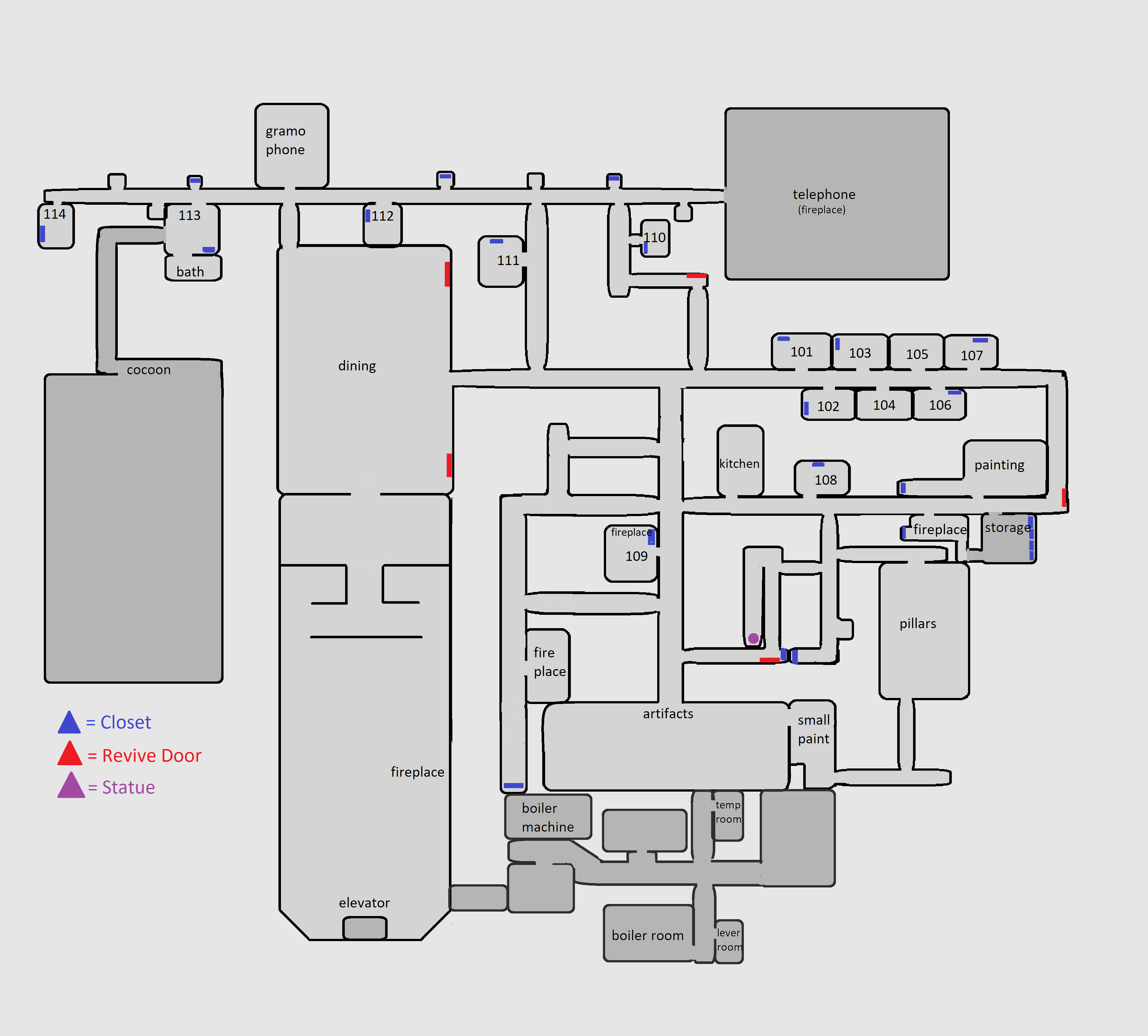 Hotel Map (Not all revive doors) image 1