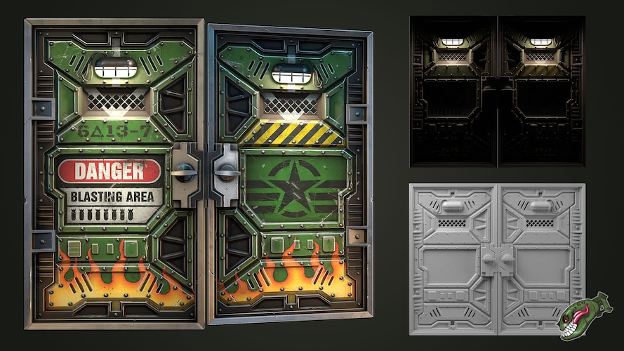 Bombshell Double Armored Door - image 1