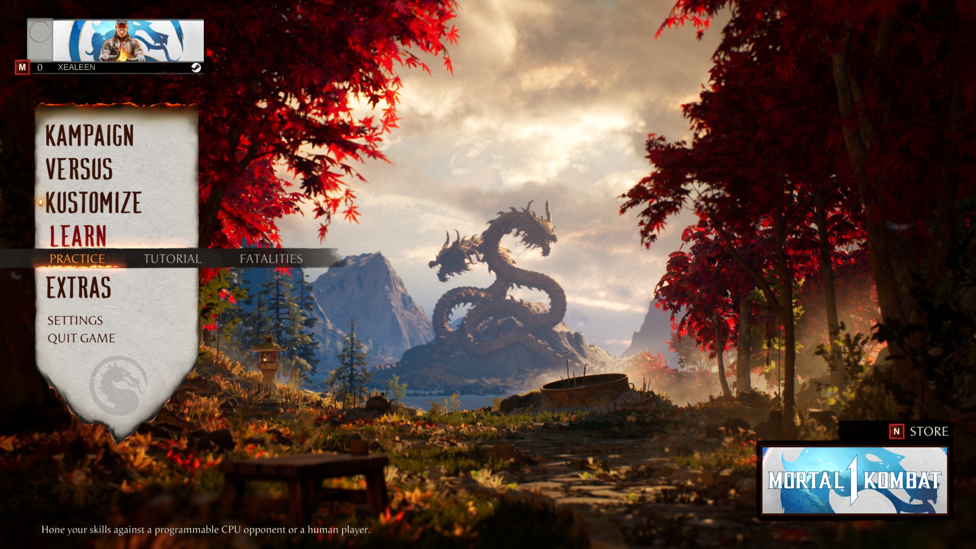 Mortal Kombat 1 Steam achievement pops up in Switch gameplay trailer