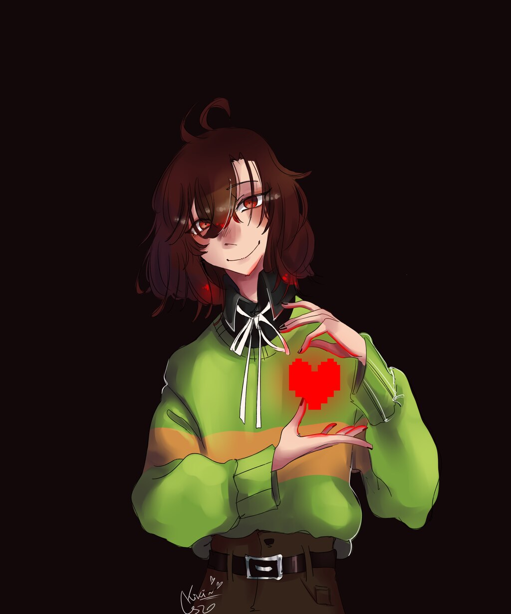 Chara - Undertale  Animated Steam Artwork Profile by DryreL on