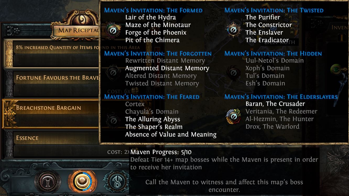 What is the reward of the Maven invitation?