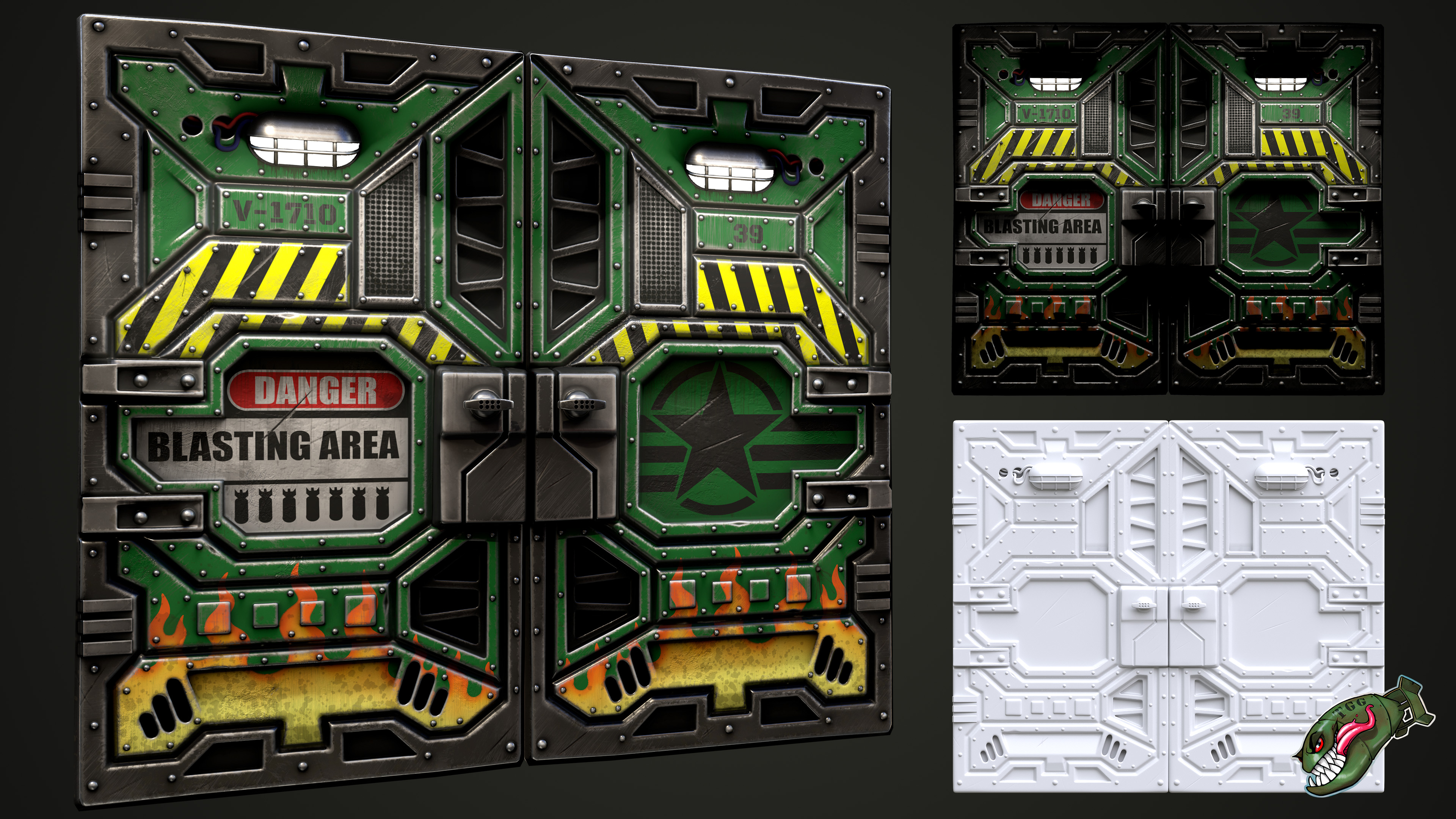 Bombshell Sheet Metal Double Door screenshot 1