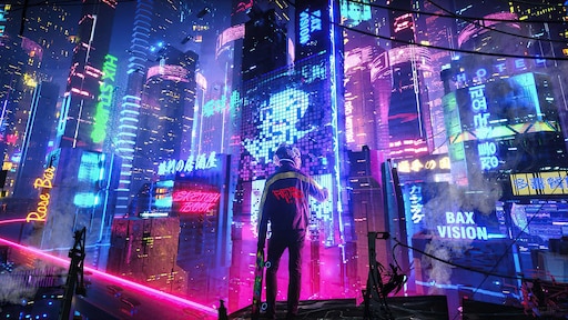 Cyberpunk neon light фото 12