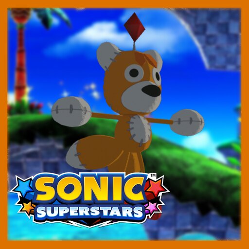 Tails Sonic Superstars Sticker - Tails Sonic Superstars Artwork