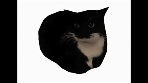 Черный мем кот с музыкой Черный мем кот с музыкой