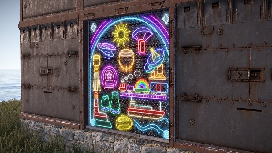 Neon Vibes Garage Door - image 2