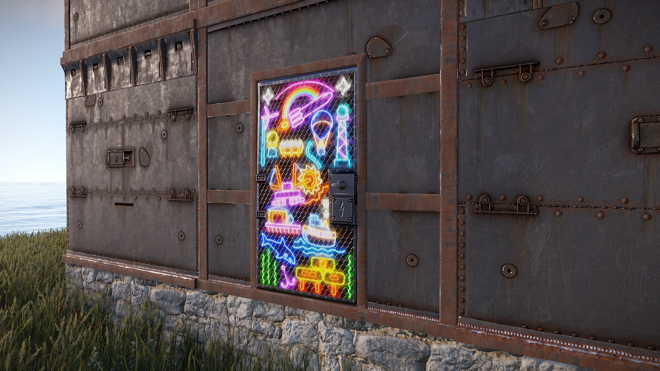 Neon Vibes Sheet Metal Door thumbnail 4