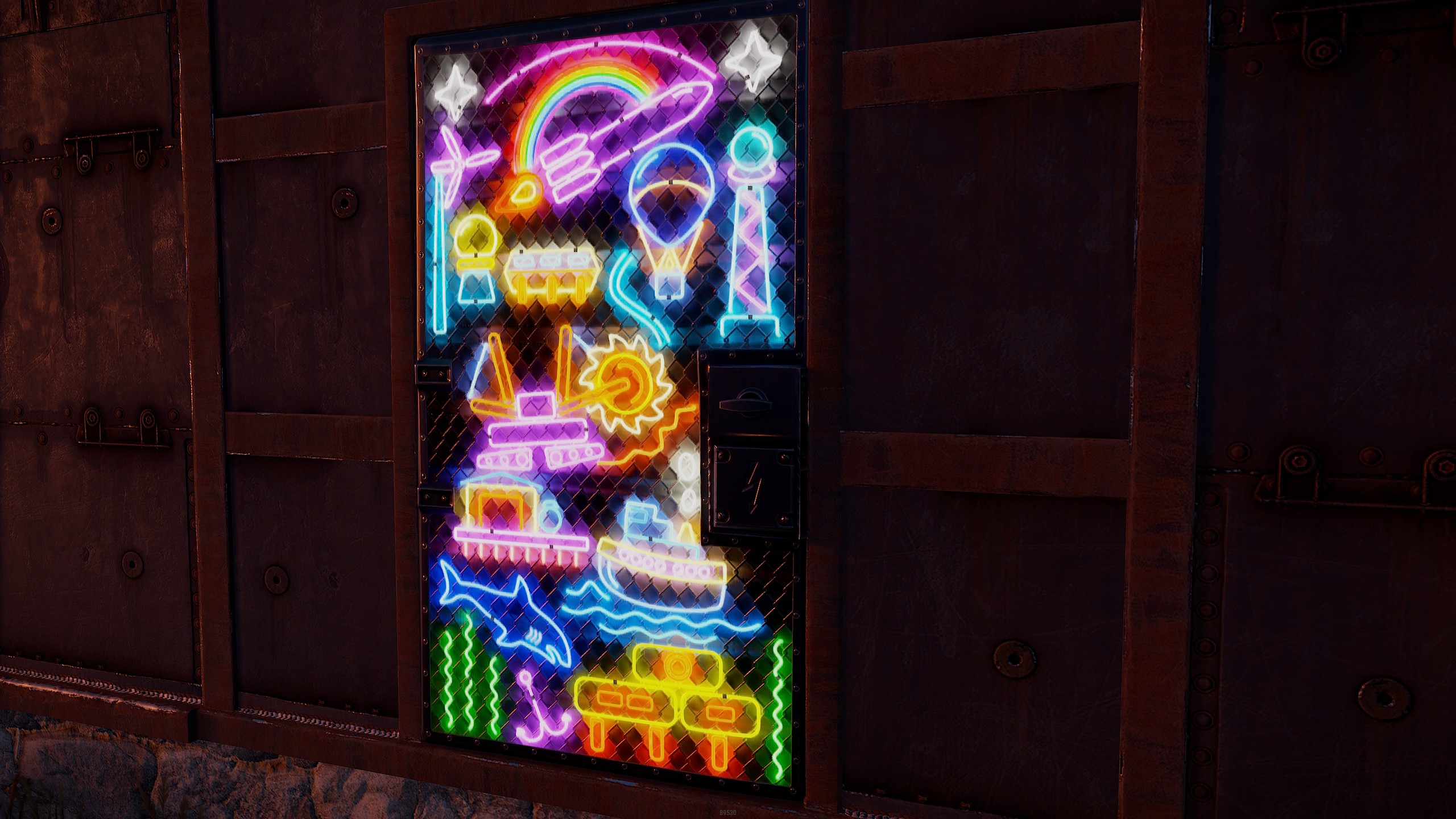 Neon Vibes Sheet Metal Door thumbnail 5