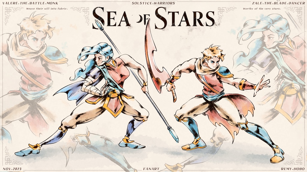 Sea of Stars Characters Art