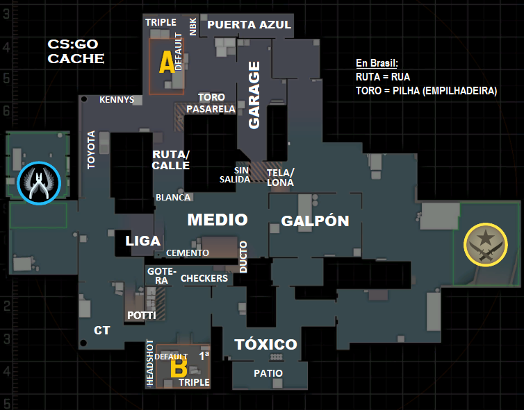 Steam Community :: Guide :: Callouts en español mapas del CS:GO en ...