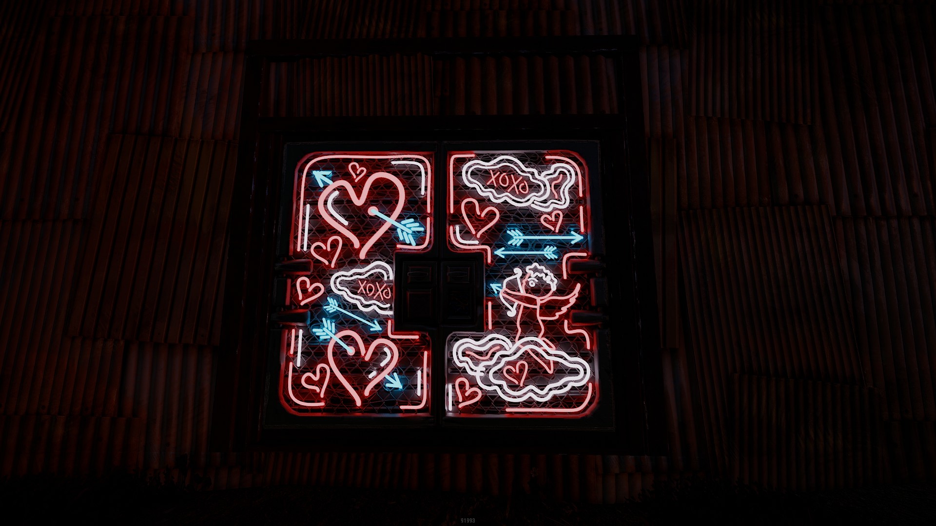 Neon Love Metal Double Door thumbnail 3