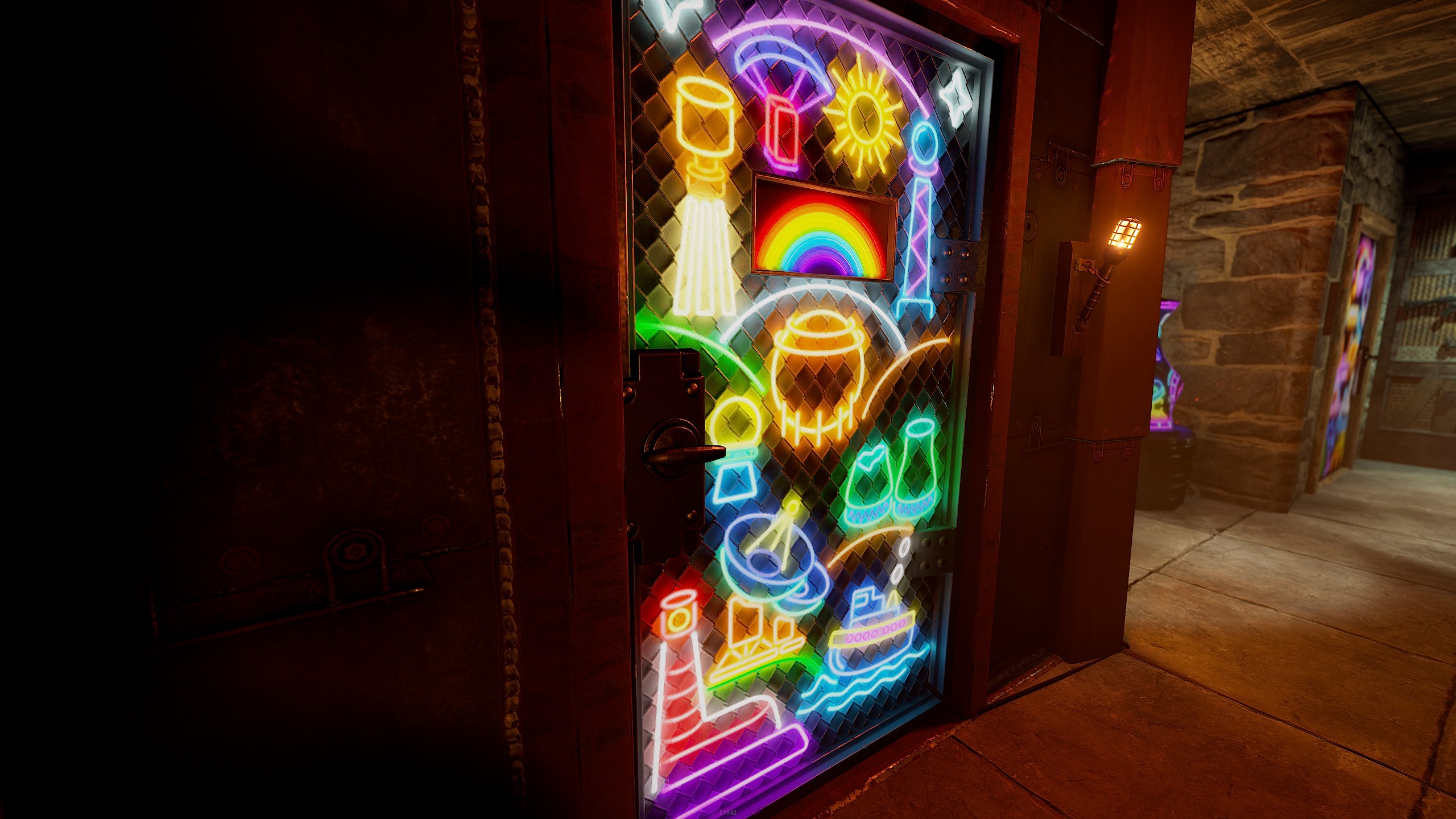 Neon Vibes Armored Door thumbnail 2